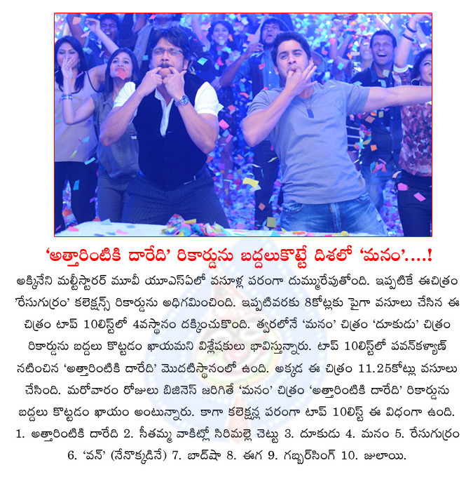 manam movie,top 4th place,attarintiki daaredi,manam movie collections,overseas,manam collections in overseas,manam telugu movie,nagarjuna  manam movie, top 4th place, attarintiki daaredi, manam movie collections, overseas, manam collections in overseas, manam telugu movie, nagarjuna